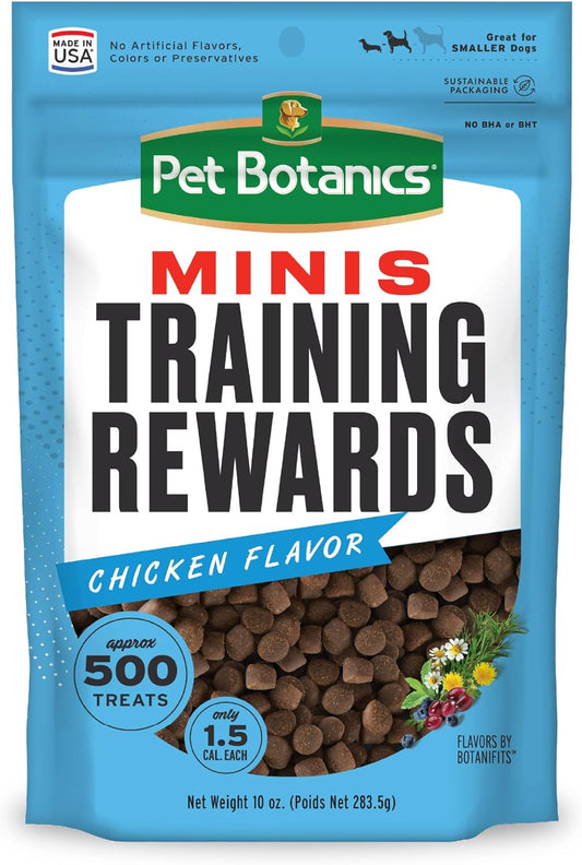 10 Oz. Pouch Training Reward Mini Soft & Chewy, Chicken Flavor, with 500 Treats per Bag, the Choice of Top Trainers